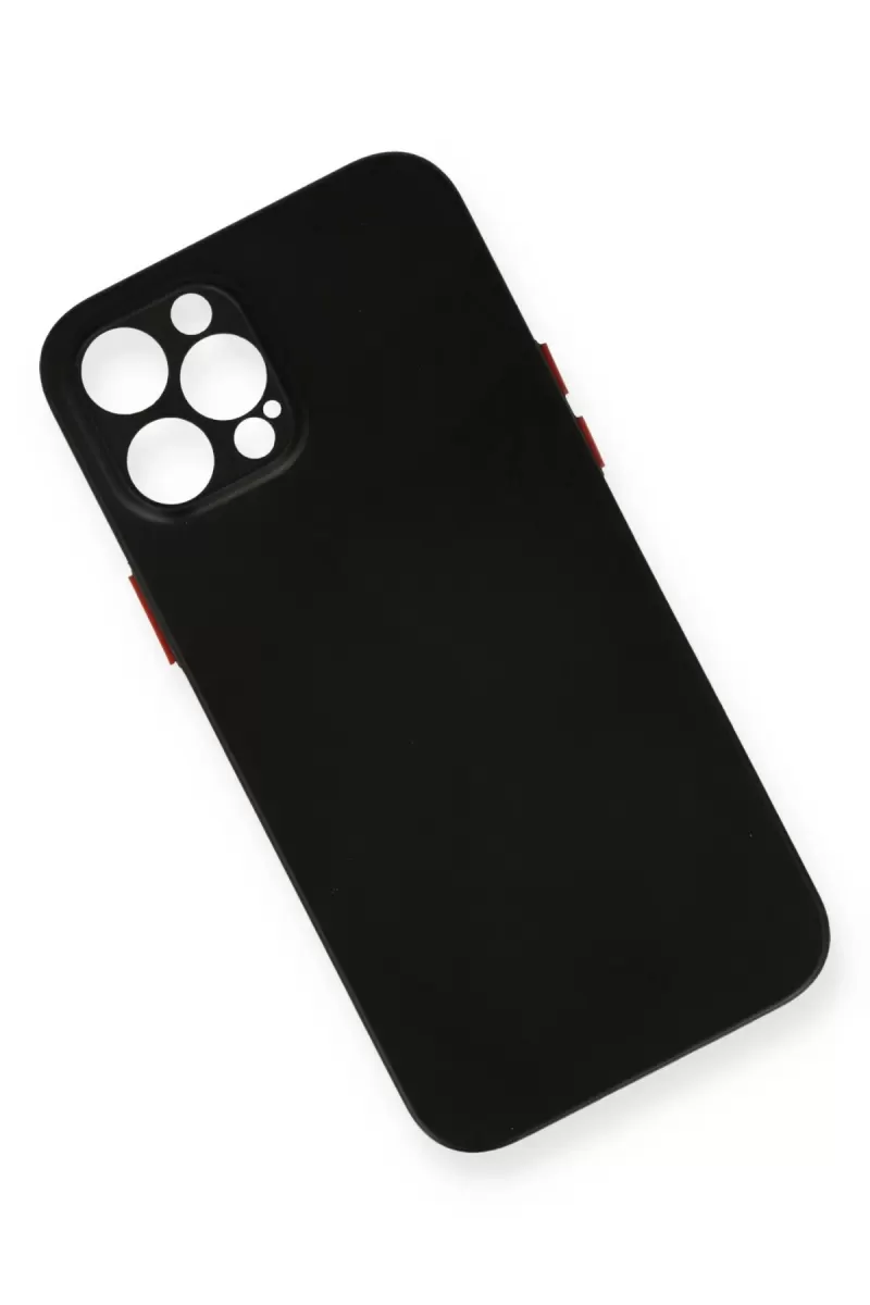 Newface Apple iPhone 12 Pro Kılıf PP Ultra İnce Kapak - Siyah