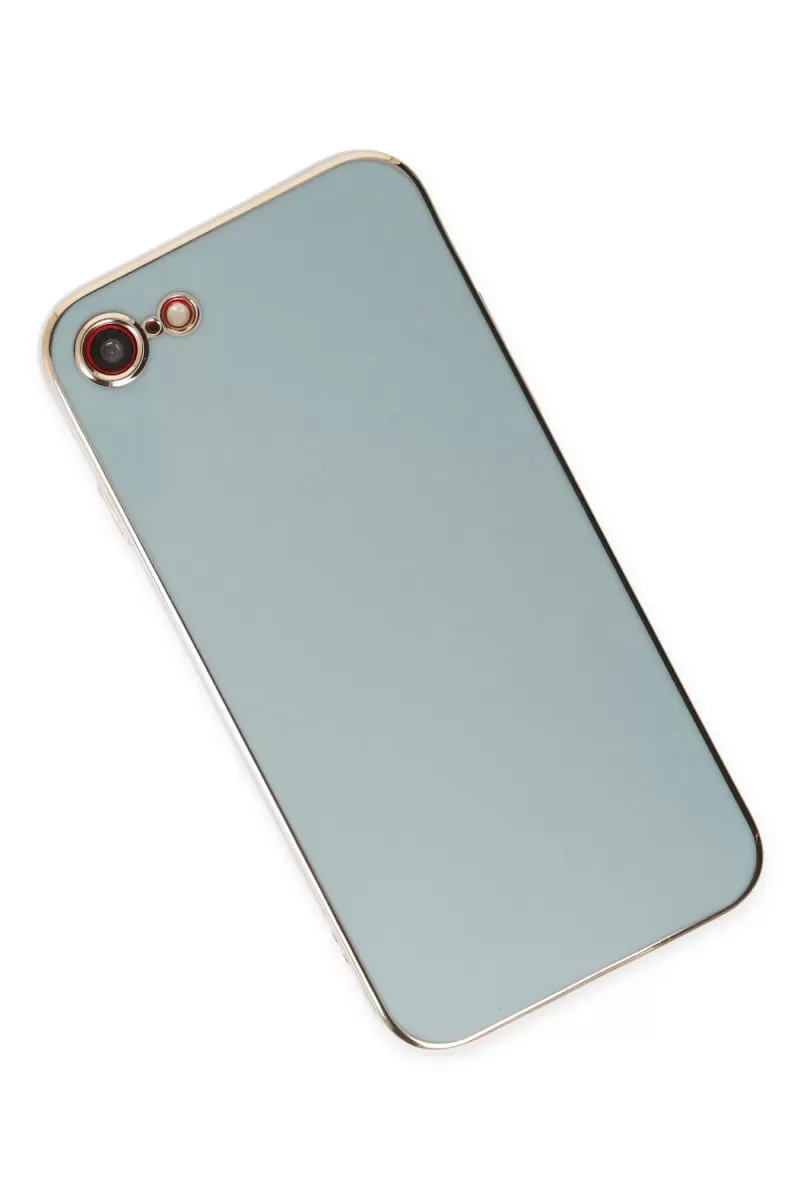 Newface Apple iPhone 7 Kılıf Volet Silikon - Açık Yeşil