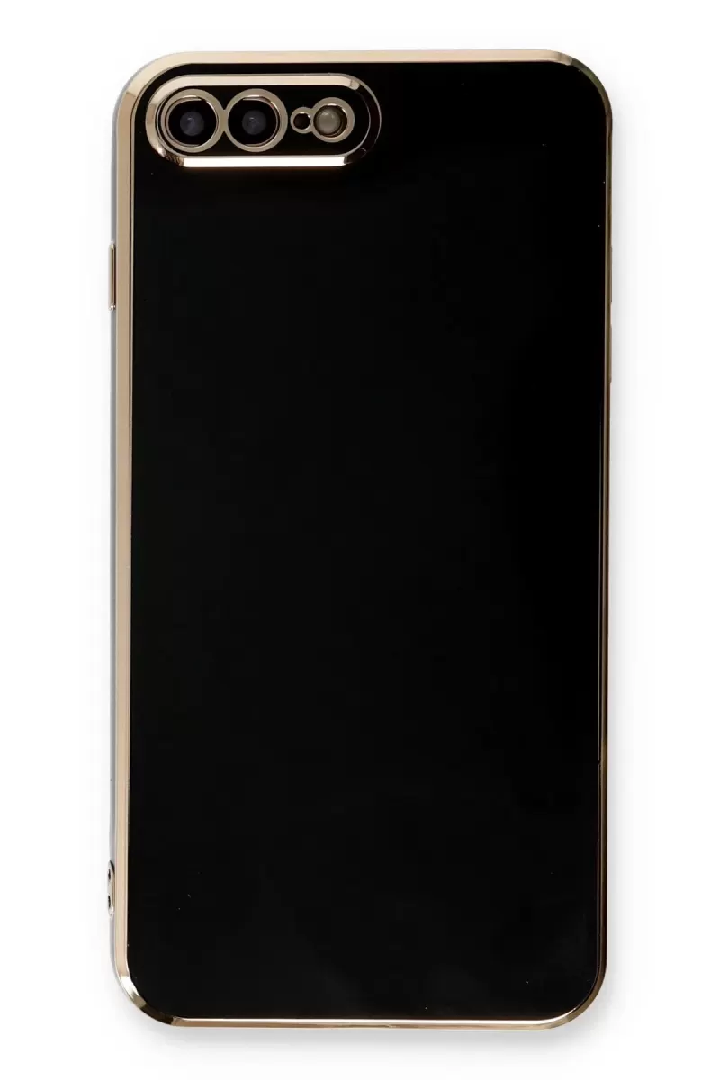 Newface Apple iPhone 7 Plus Kılıf Volet Silikon - Siyah