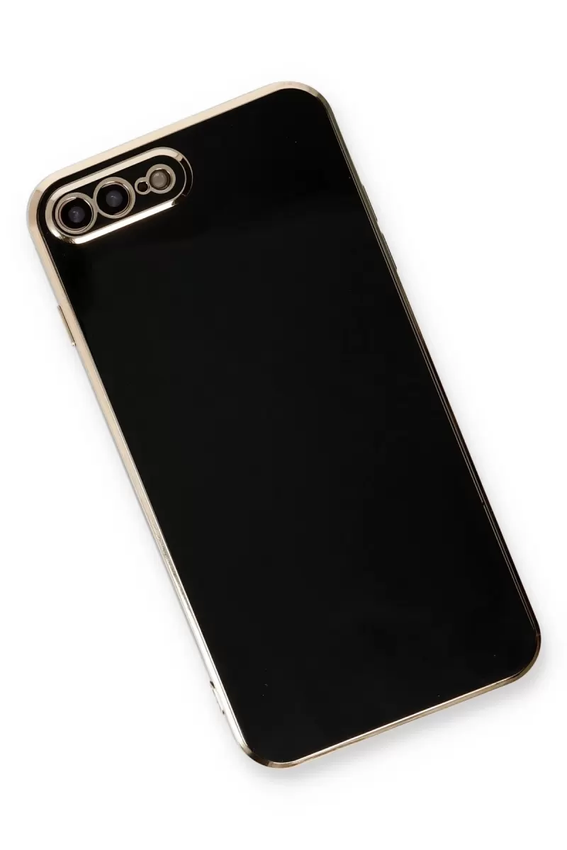 Newface Apple iPhone 7 Plus Kılıf Volet Silikon - Siyah