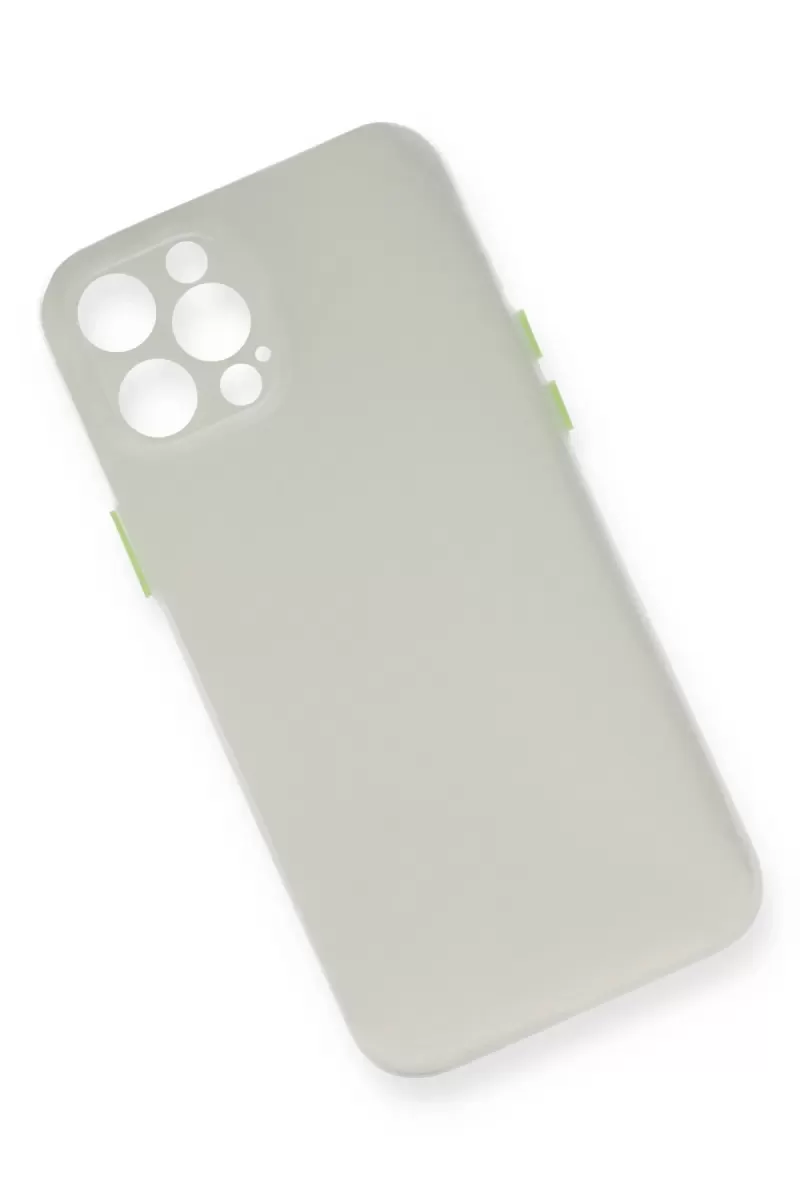 Newface Apple iPhone 12 Pro Kılıf PP Ultra İnce Kapak - Beyaz