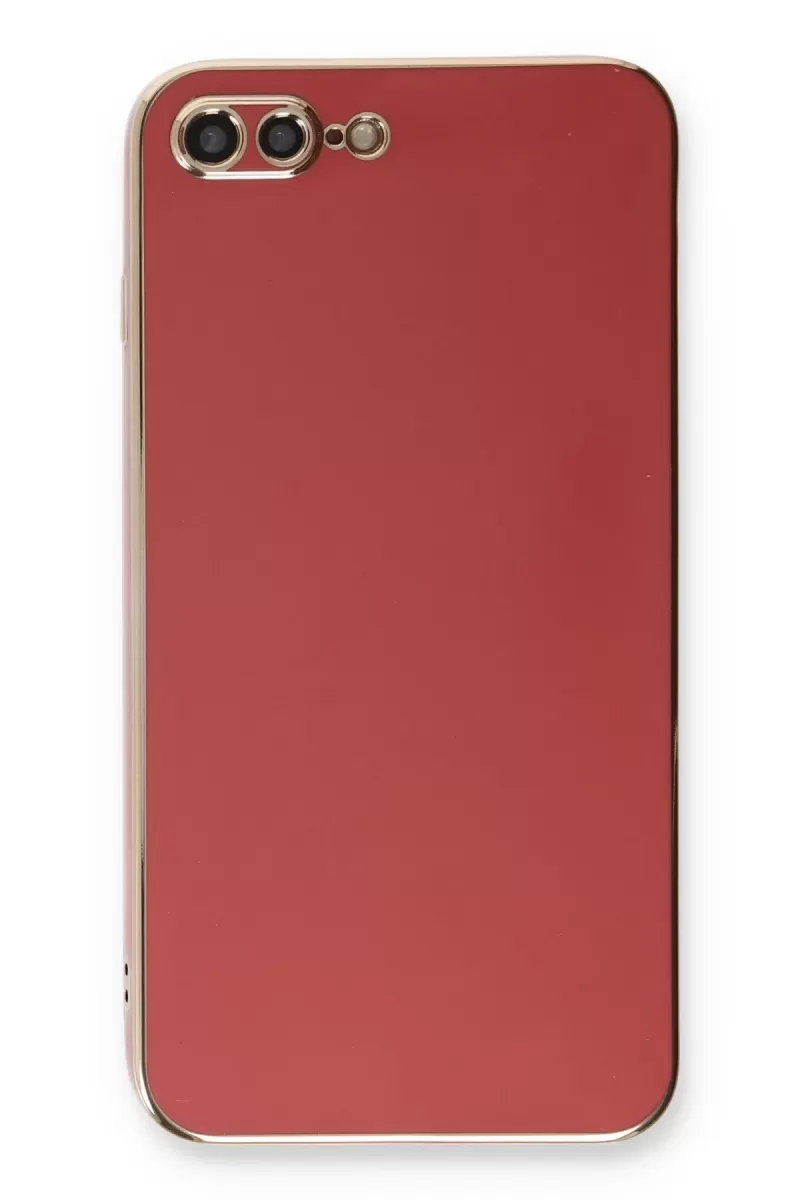 Newface Apple iPhone 7 Plus Kılıf Volet Silikon - Kırmızı