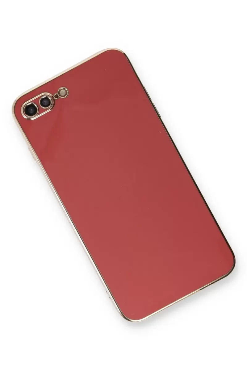 Newface Apple iPhone 7 Plus Kılıf Volet Silikon - Kırmızı