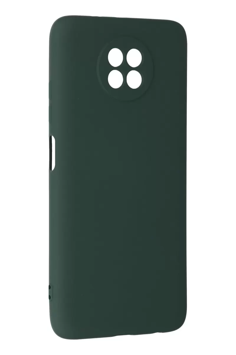 Newface Xiaomi Redmi Note 9 5G Kılıf Nano içi Kadife Silikon - Koyu Yeşil