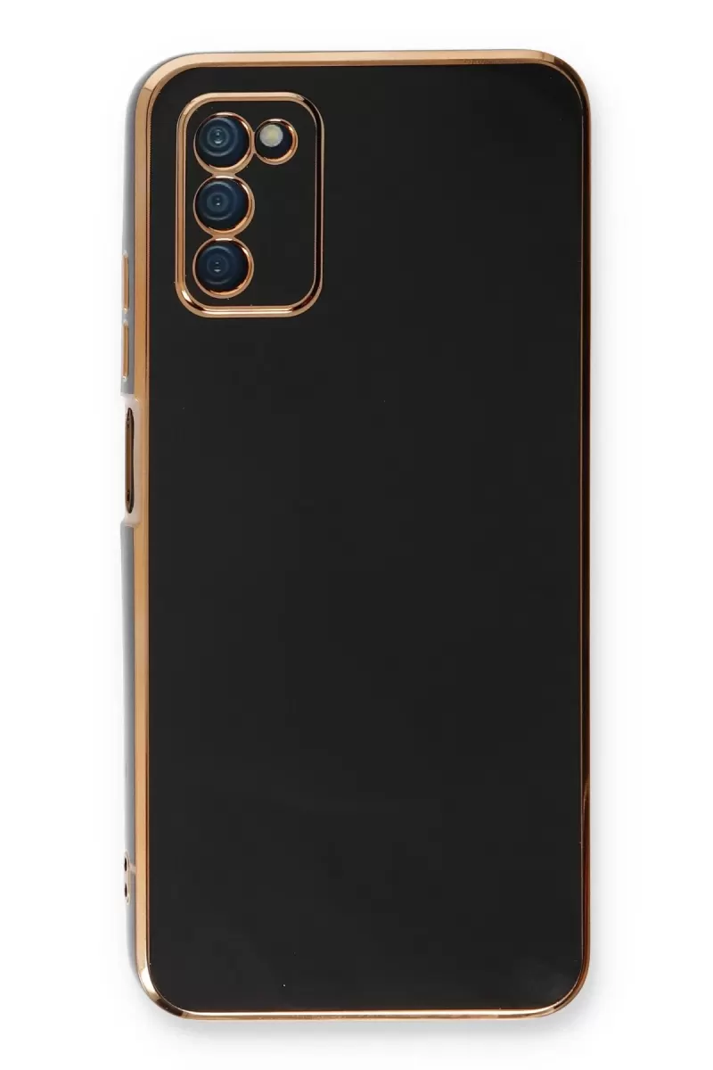 Newface Samsung Galaxy A03S Kılıf Volet Silikon - Siyah