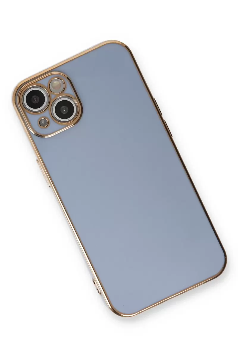 Newface Apple iPhone 13 Kılıf Volet Silikon - Mavi