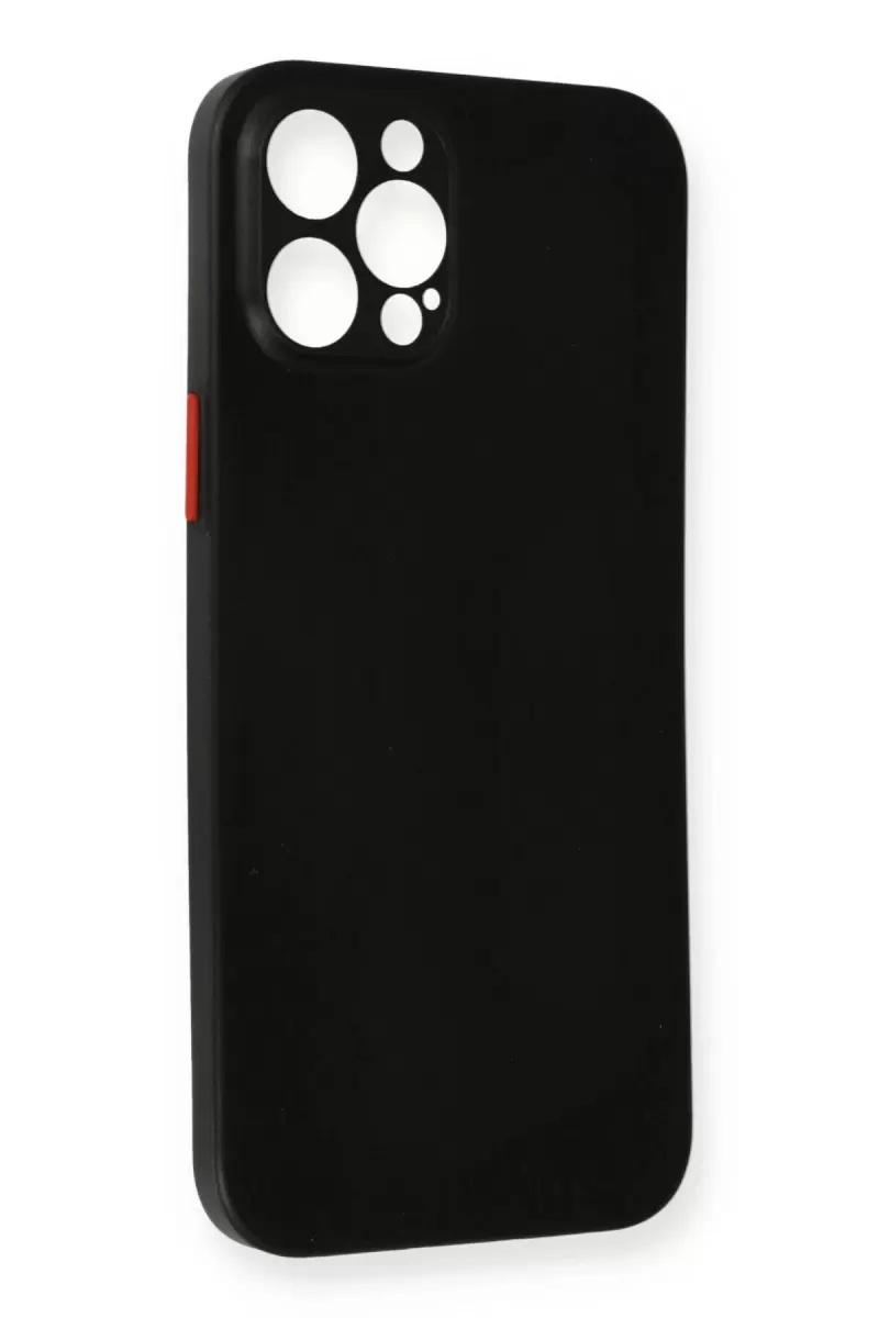 Newface Apple iPhone 12 Pro Max Kılıf PP Ultra İnce Kapak - Siyah