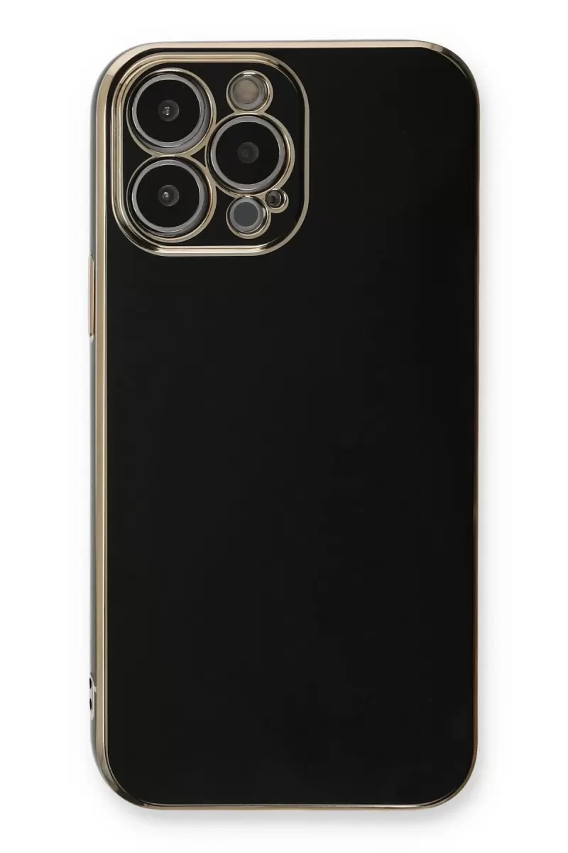 Newface Apple iPhone 13 Pro Kılıf Volet Silikon - Siyah