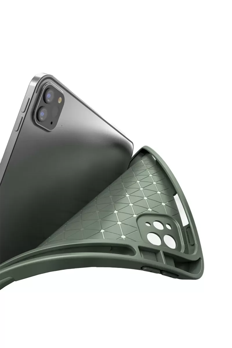 Newface Apple iPad Air 4 10.9 Kılıf Tablet Focus Silikon - Yeşil