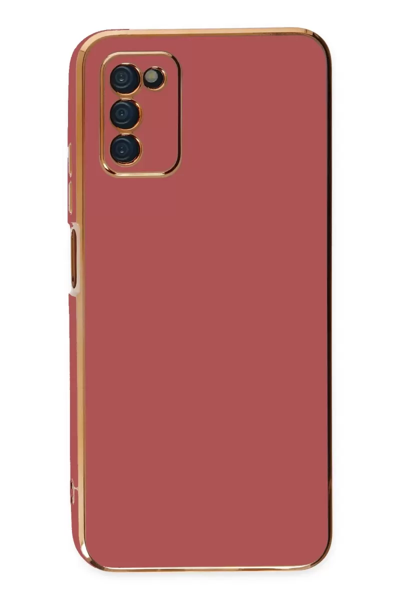 Newface Samsung Galaxy A03S Kılıf Volet Silikon - Kırmızı