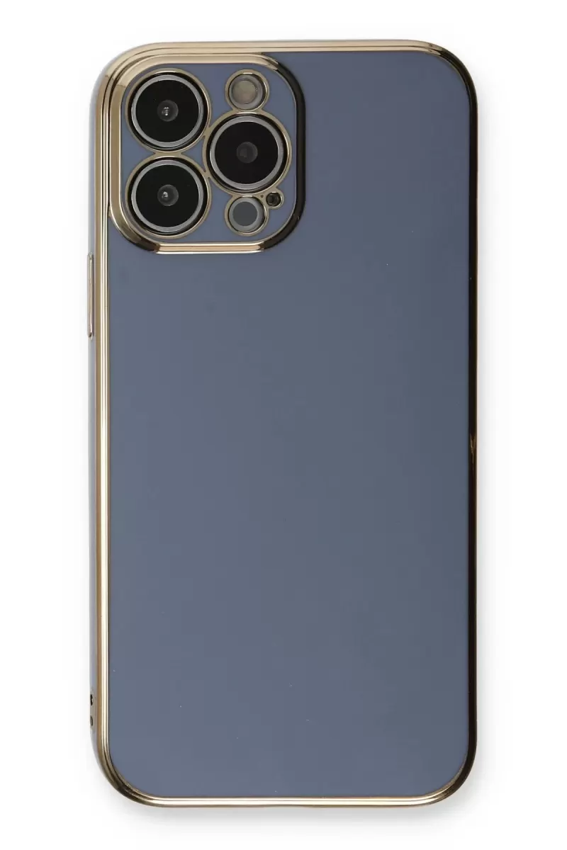 Newface Apple iPhone 13 Pro Kılıf Volet Silikon - Mavi