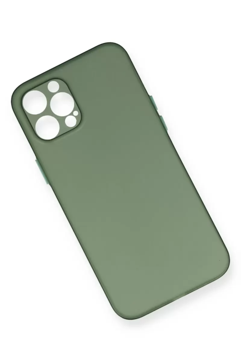 Newface Apple iPhone 12 Pro Max Kılıf PP Ultra İnce Kapak - Yeşil