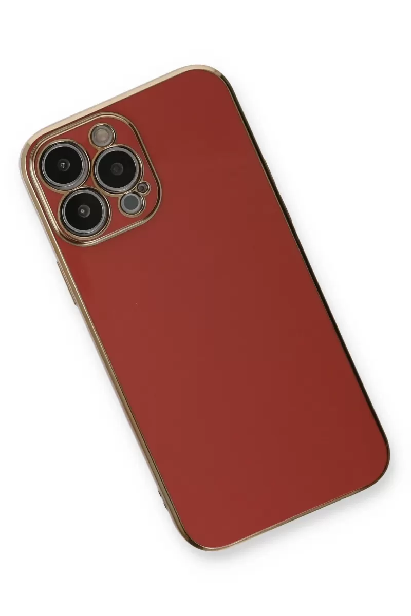 Newface Apple iPhone 13 Pro Kılıf Volet Silikon - Kırmızı