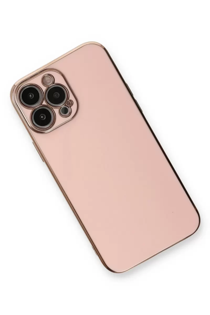 Newface Apple iPhone 13 Pro Kılıf Volet Silikon - Pembe
