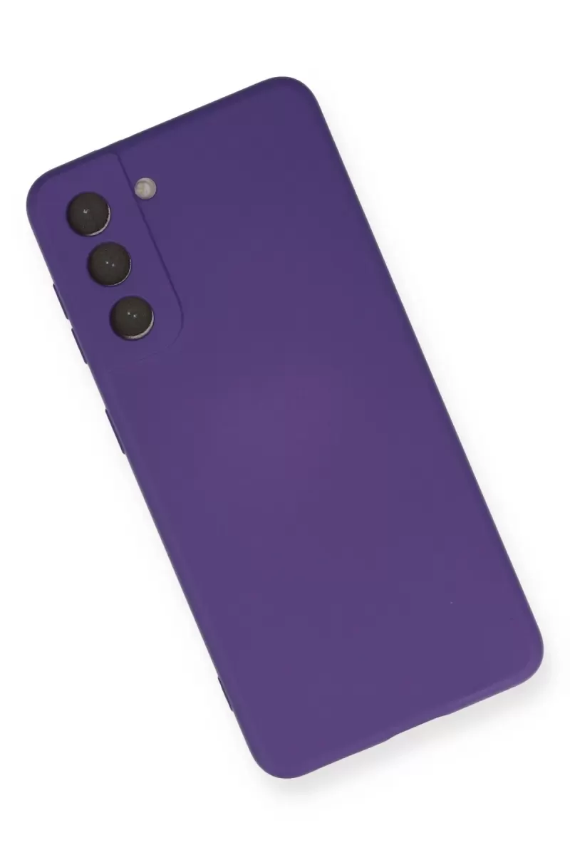 Newface Samsung Galaxy S21 Kılıf Nano içi Kadife Silikon - Mor