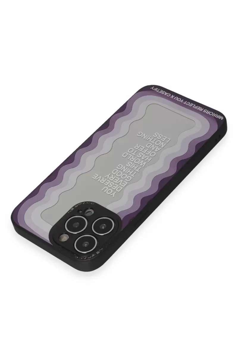 Newface Apple iPhone 13 Pro Kılıf Mirror Desenli Kapak - Mirror - 5