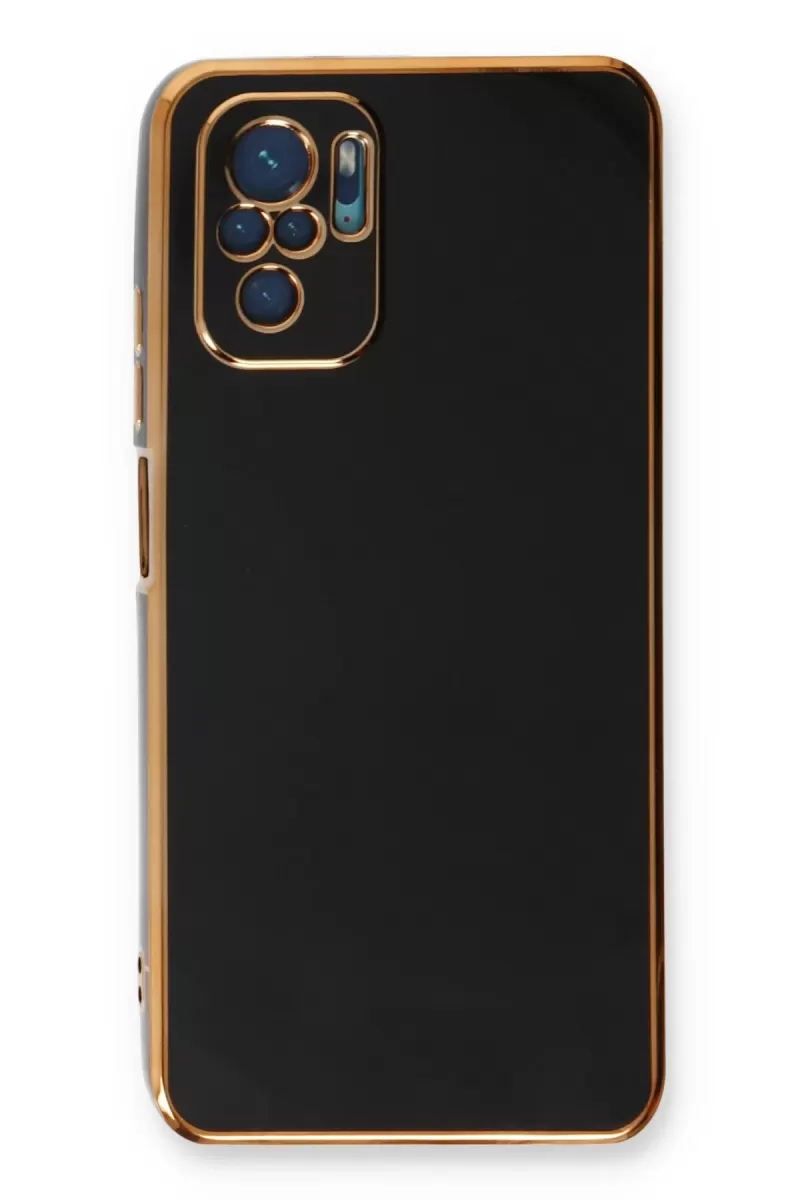 Newface Xiaomi Redmi Note 10 Kılıf Volet Silikon - Siyah