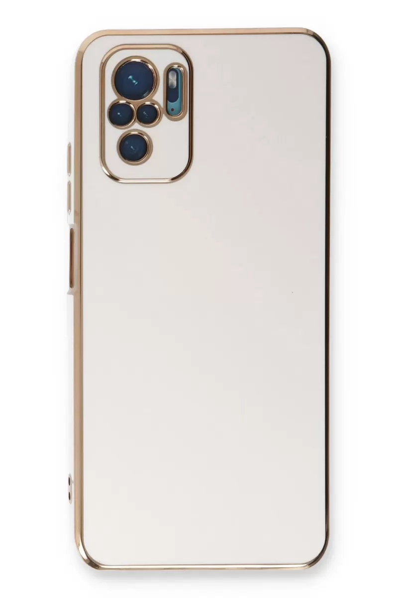 Newface Xiaomi Redmi Note 10 Kılıf Volet Silikon - Beyaz