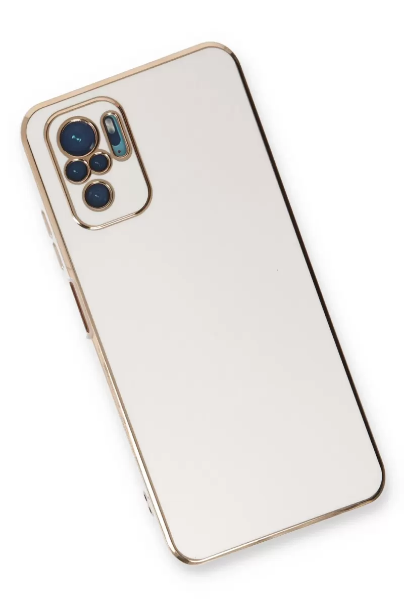 Newface Xiaomi Redmi Note 10 Kılıf Volet Silikon - Beyaz