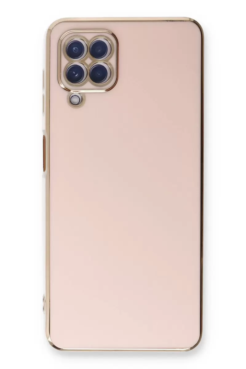 Newface Samsung Galaxy A22 Kılıf Volet Silikon - Pembe