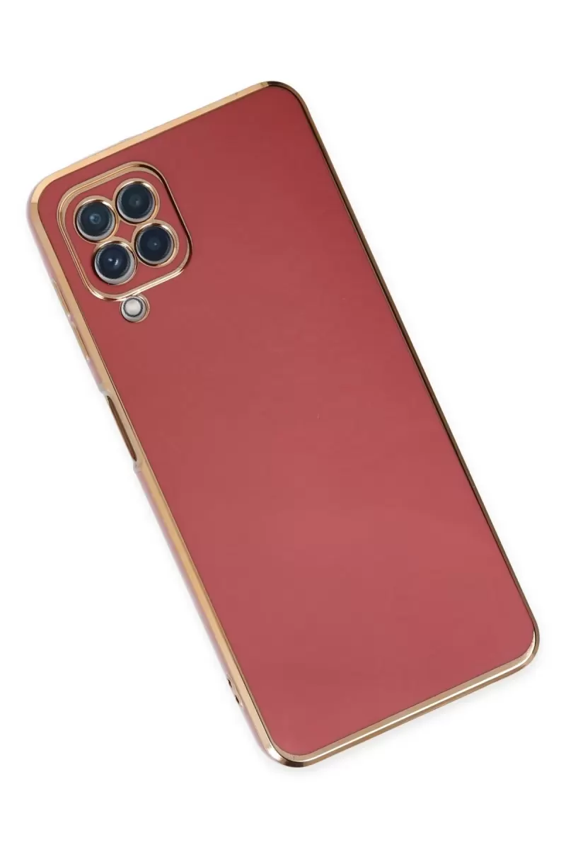 Newface Samsung Galaxy A22 Kılıf Volet Silikon - Kırmızı