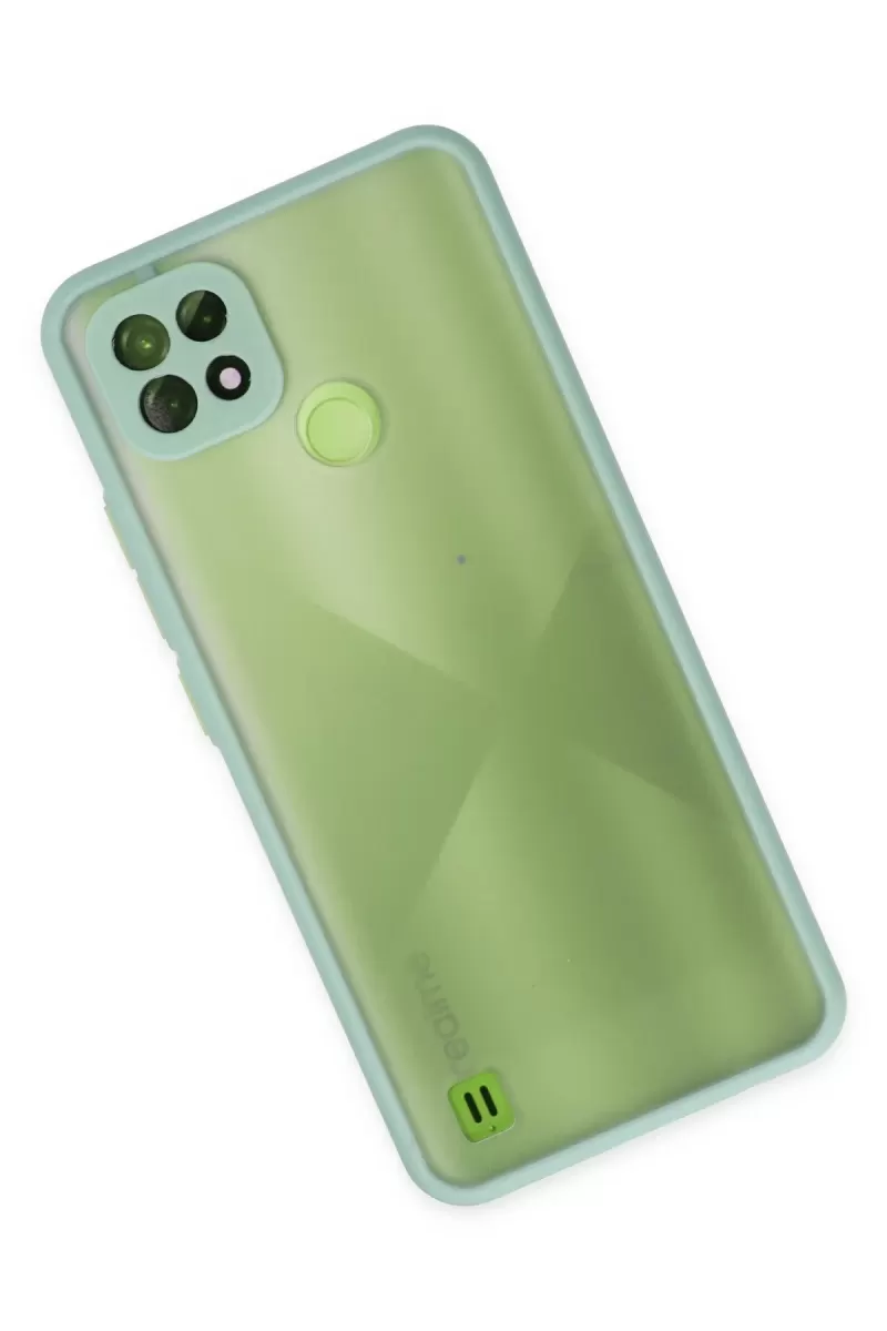 Newface Realme C21 Kılıf Montreal Silikon Kapak - Turkuaz