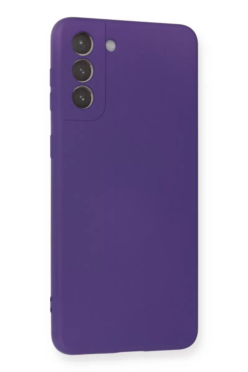 Newface Samsung Galaxy S21 Plus Kılıf Nano içi Kadife Silikon - Mor