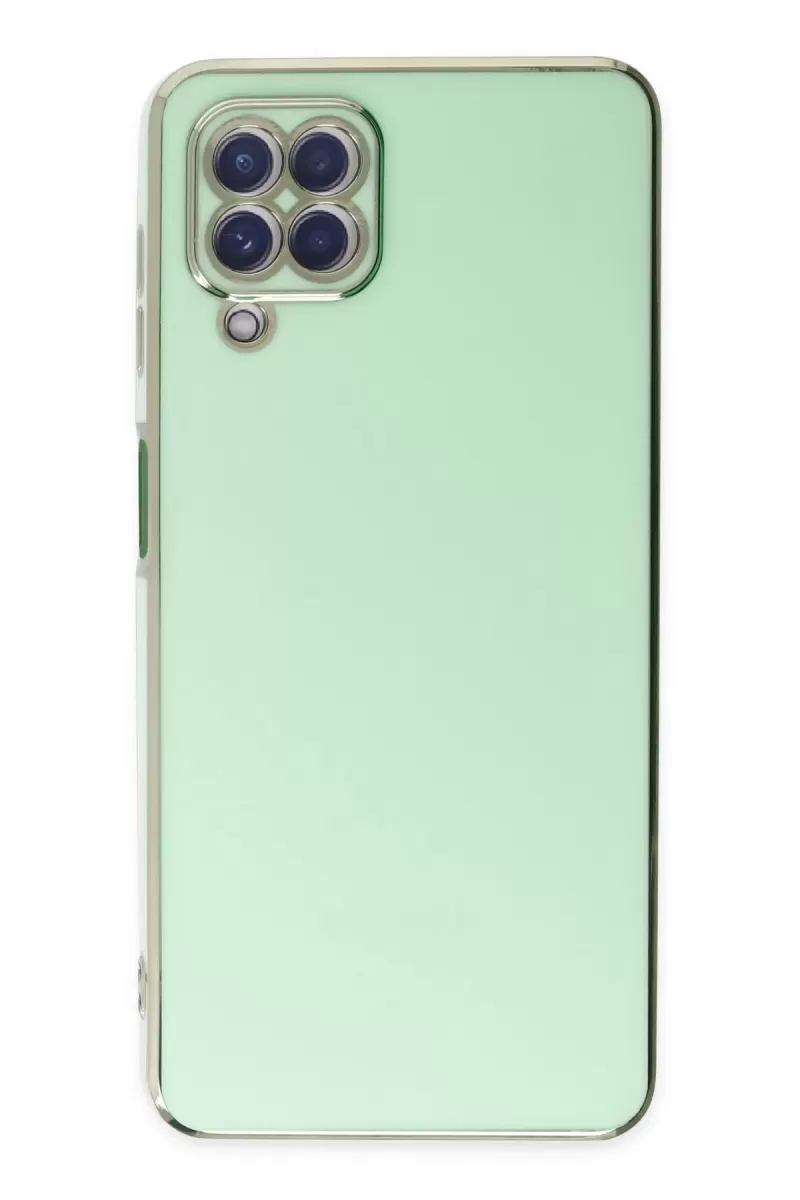 Newface Samsung Galaxy A22 Kılıf Volet Silikon - Açık Yeşil