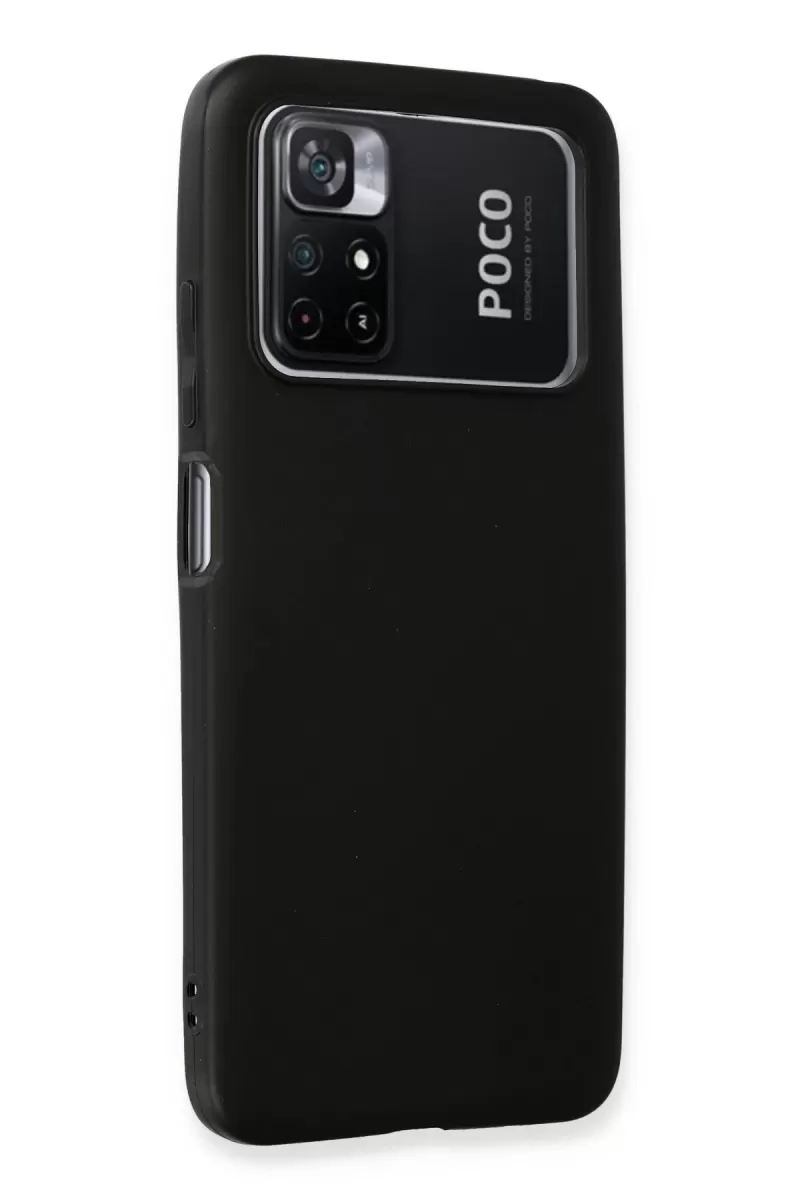 Newface Xiaomi Poco M4 Pro 4G Kılıf First Silikon - Siyah