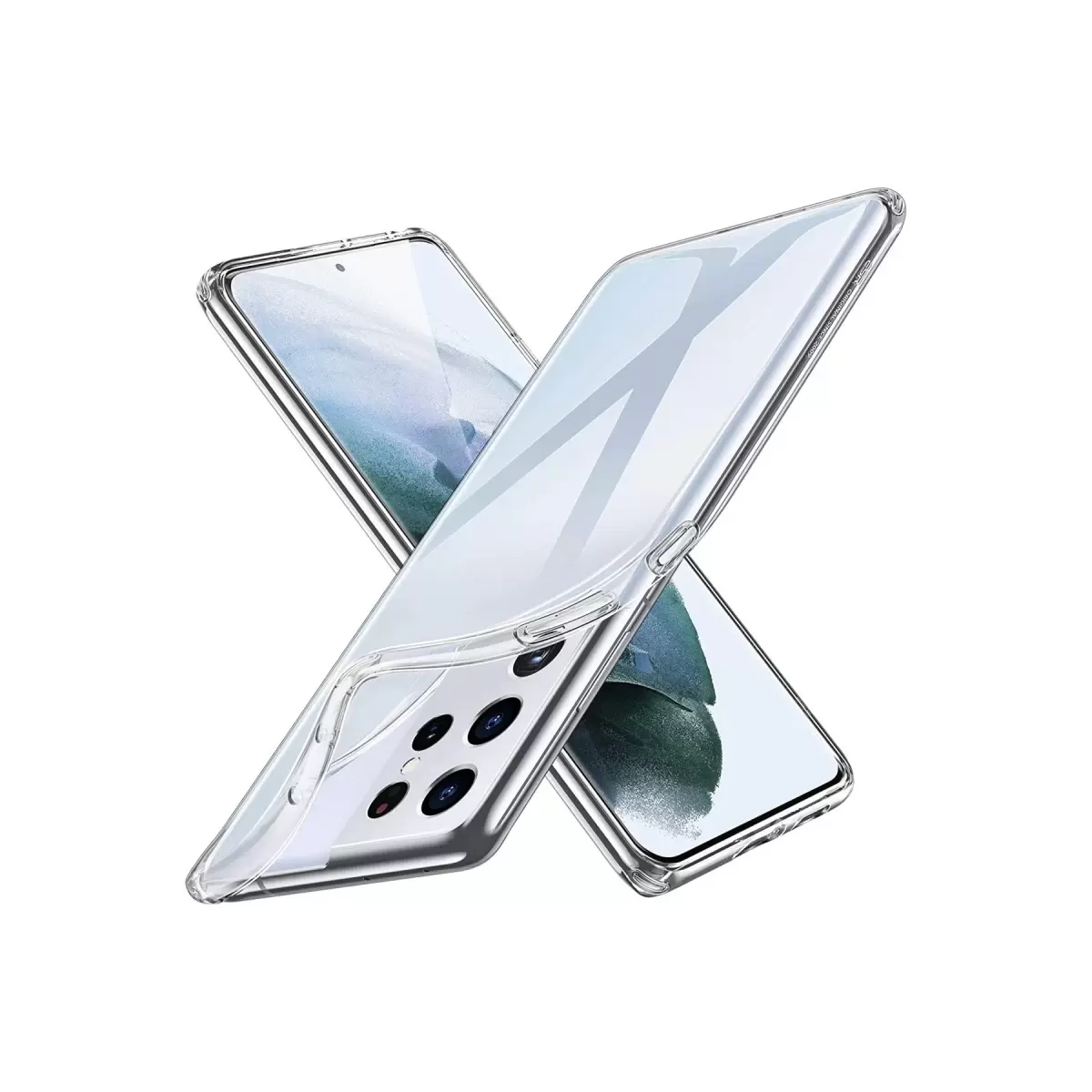Newface Samsung Galaxy S21 Ultra Kılıf Lüx Şeffaf Silikon
