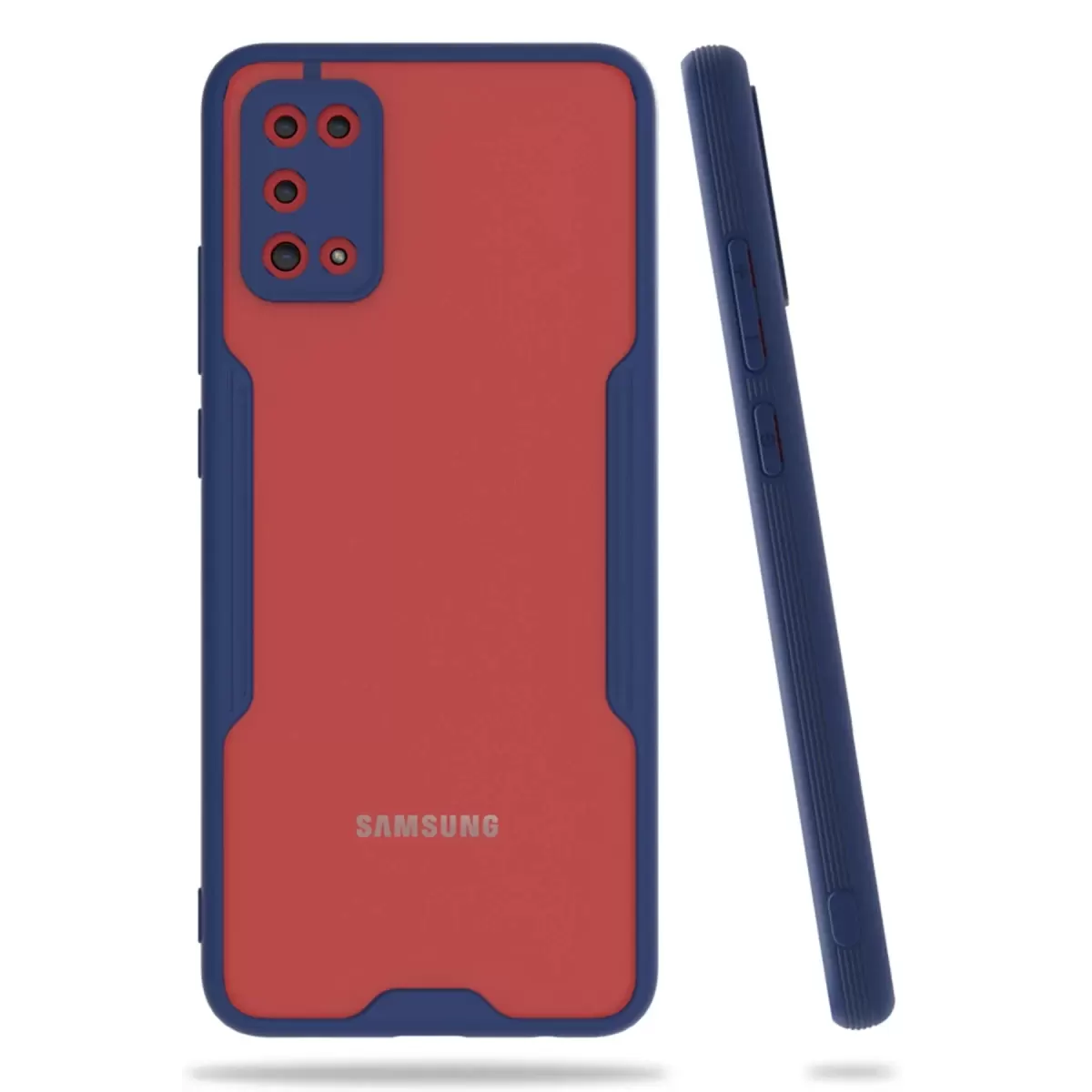 Newface Samsung Galaxy A02S Kılıf Platin Silikon - Lacivert