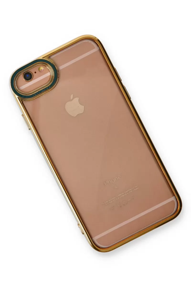 Newface Apple iPhone 6 Kılıf Liva Lens Silikon - Yeşil