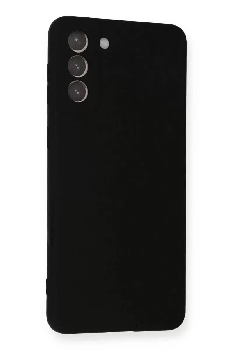 Newface Samsung Galaxy S21 Plus Kılıf Nano içi Kadife Silikon - Siyah
