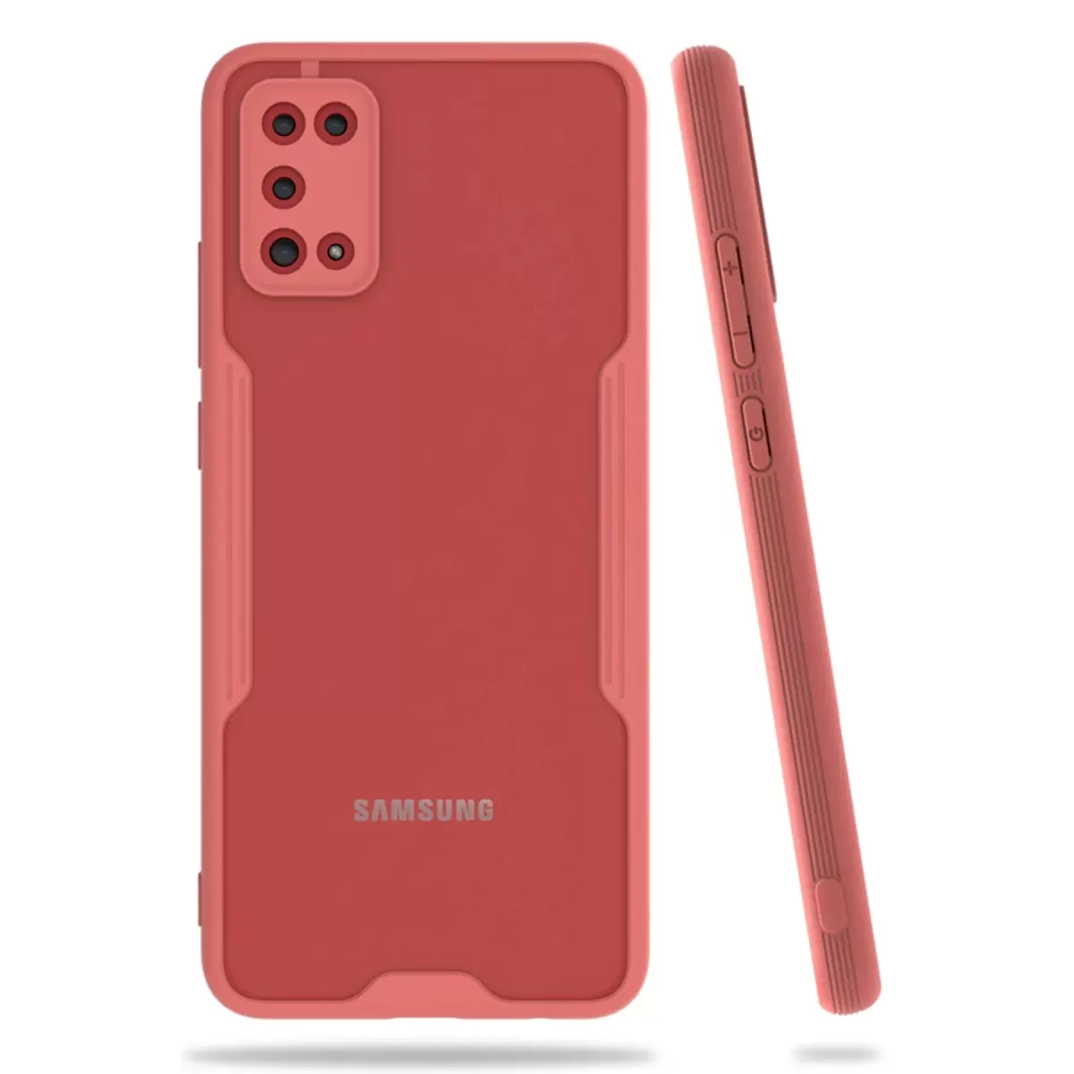 Newface Samsung Galaxy A02S Kılıf Platin Silikon - Pembe