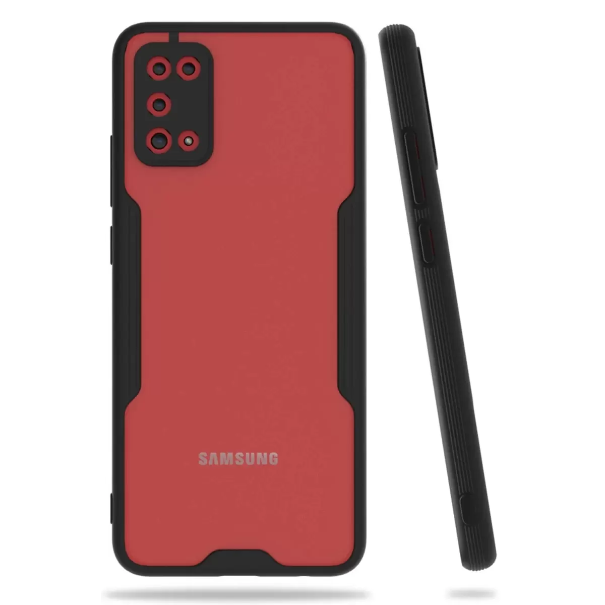 Newface Samsung Galaxy A02S Kılıf Platin Silikon - Siyah
