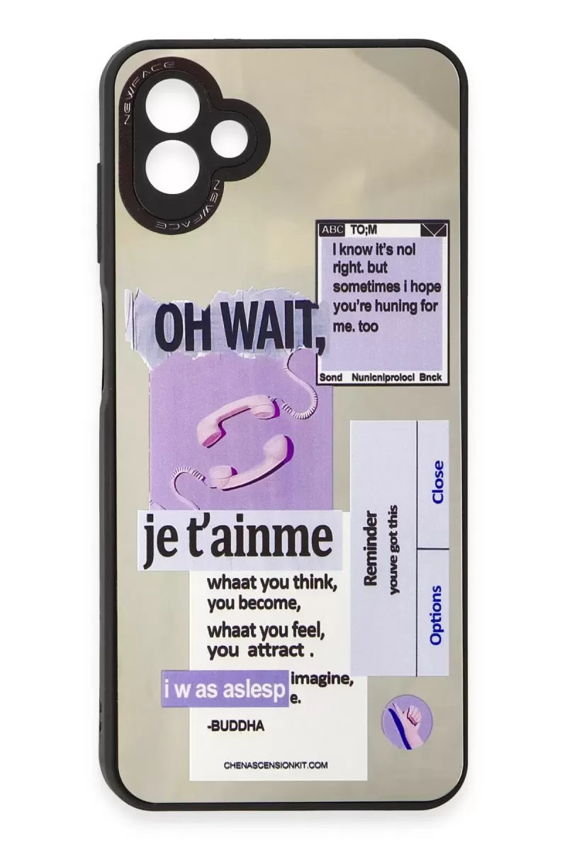Newface Samsung Galaxy A04 Kılıf Mirror Desenli Kapak - Mirror - 4