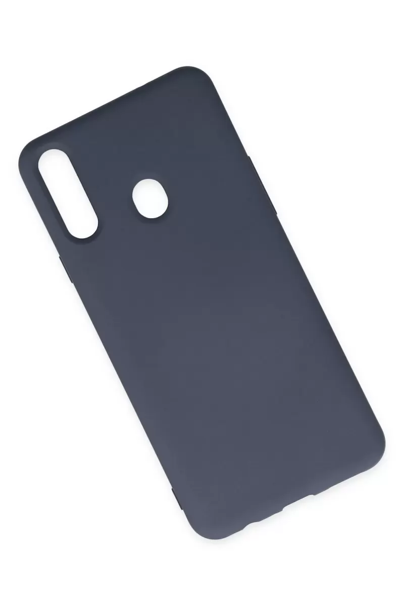 Newface Samsung Galaxy A20S Kılıf Nano içi Kadife Silikon - Gri