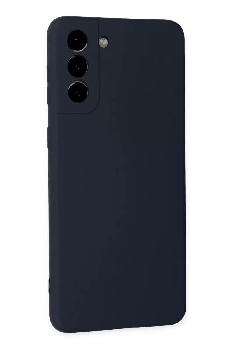 Newface Samsung Galaxy S21 Plus Kılıf Nano içi Kadife Silikon - Lacivert