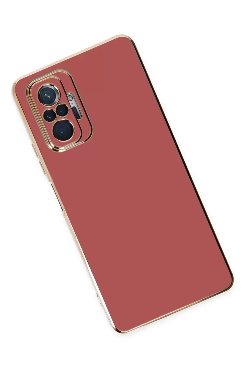 Newface Xiaomi Redmi Note 10 Pro Kılıf Volet Silikon - Kırmızı