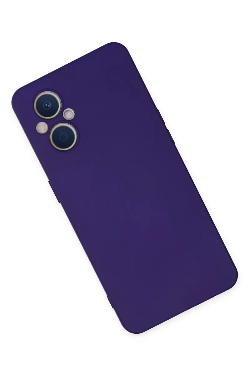 Newface Oppo Reno 7 Lite Kılıf Nano içi Kadife Silikon - Mor