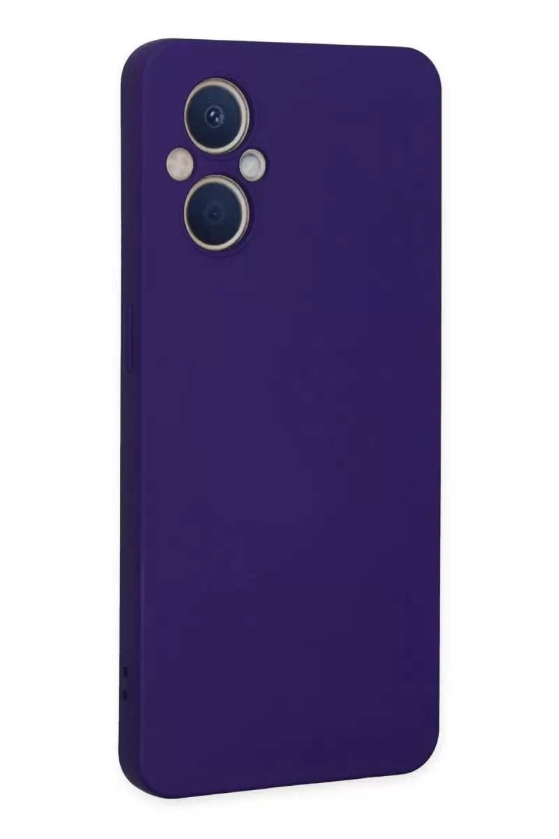 Newface Oppo Reno 7 Lite Kılıf Nano içi Kadife Silikon - Mor