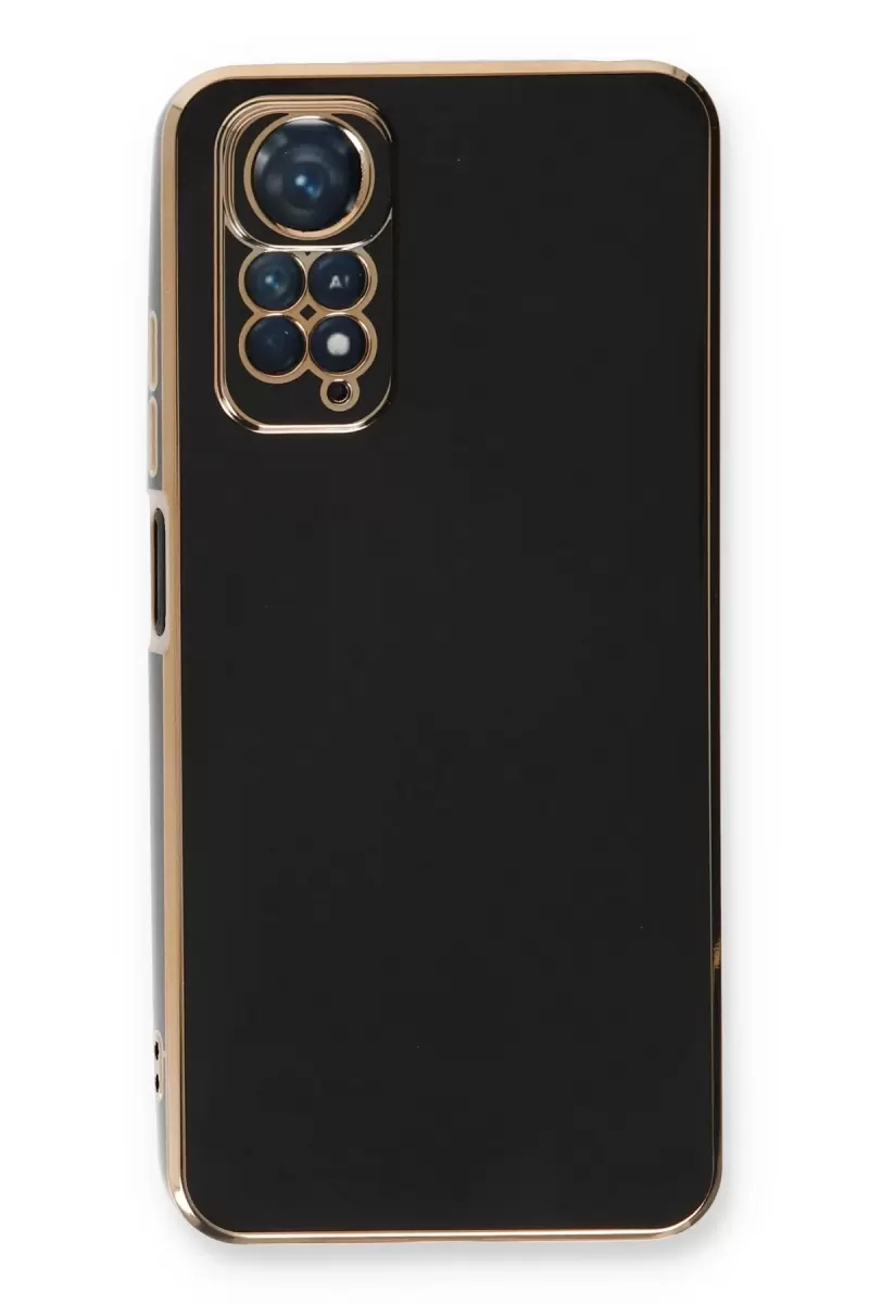 Newface Xiaomi Redmi Note 11 Kılıf Volet Silikon - Siyah