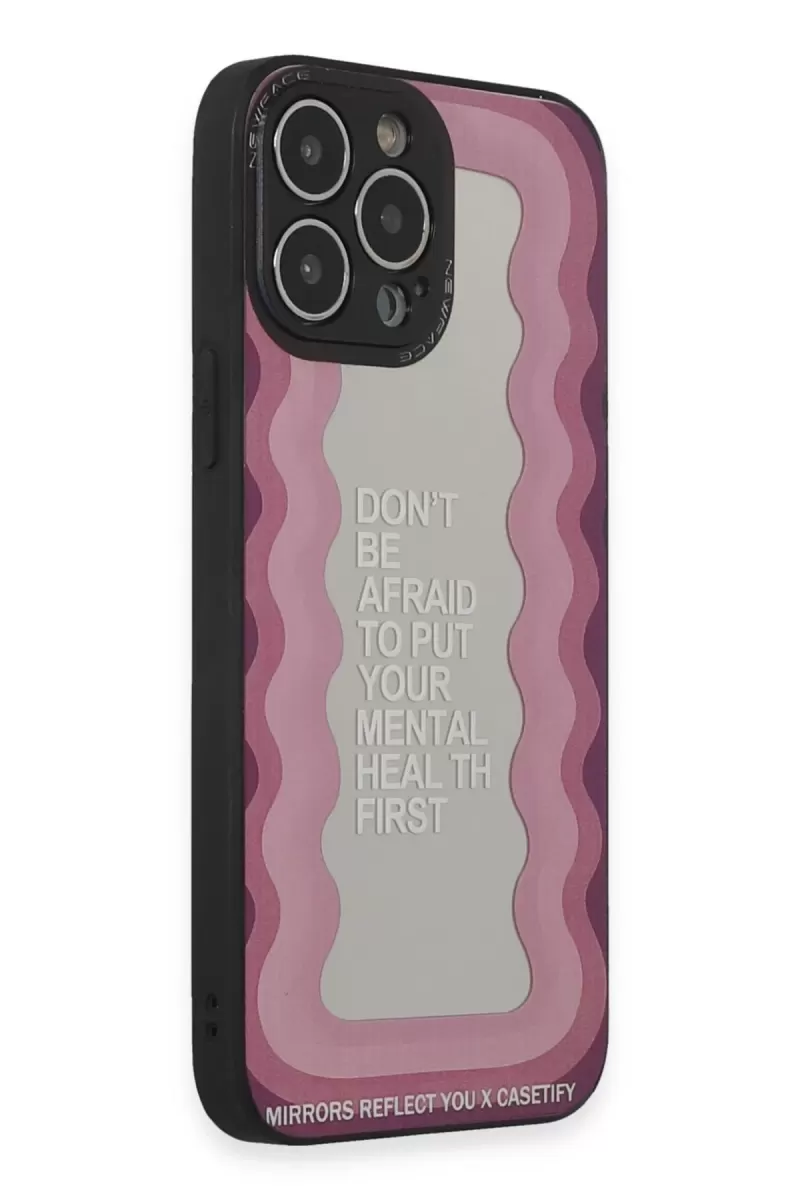 Newface Apple iPhone 13 Pro Max Kılıf Mirror Desenli Kapak - Mirror - 11
