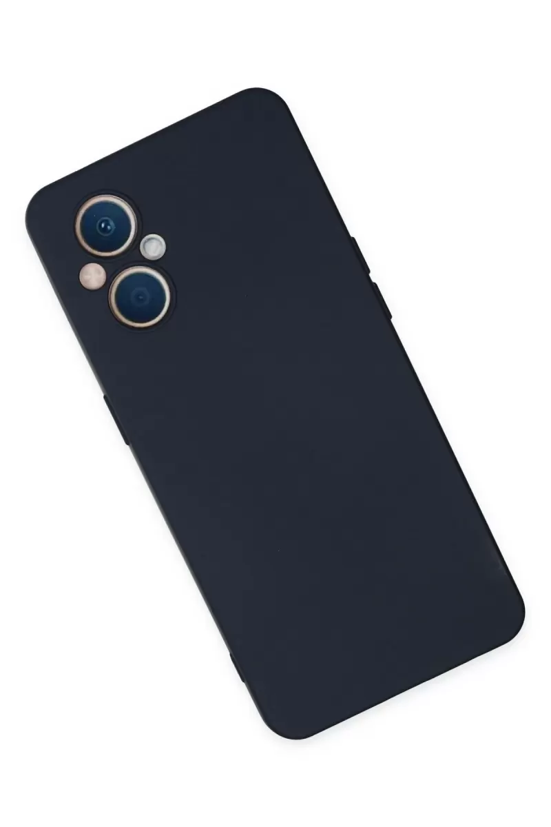 Newface Oppo Reno 7 Lite Kılıf Nano içi Kadife Silikon - Lacivert