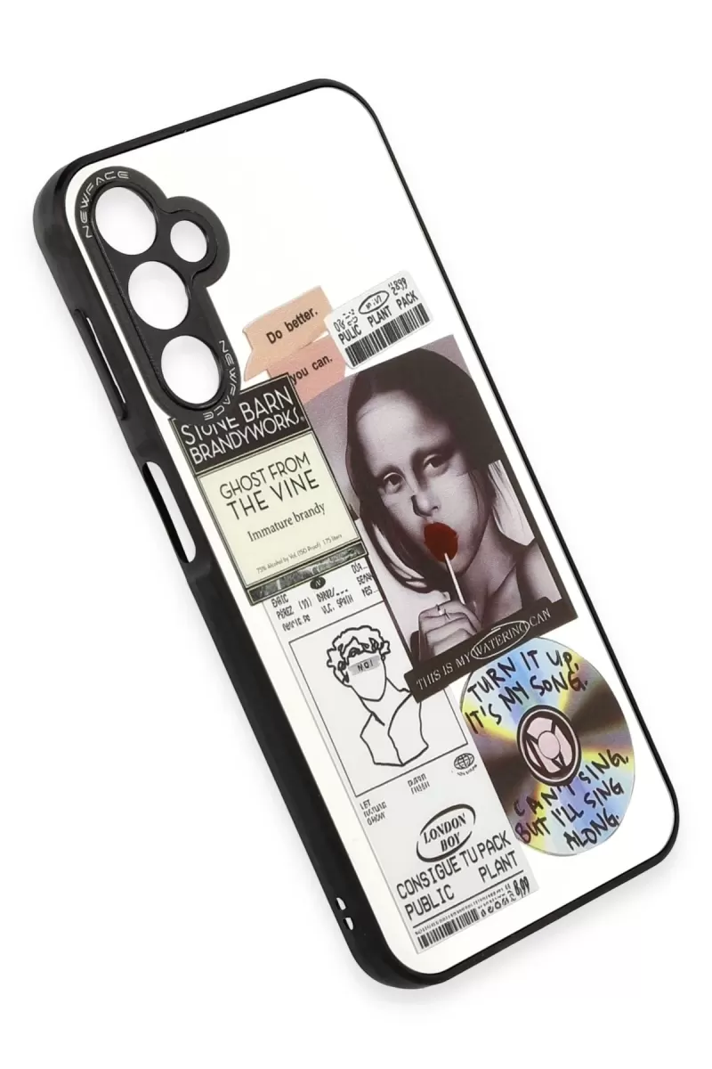 Newface Samsung Galaxy A04S Kılıf Mirror Desenli Kapak - Mirror - 2
