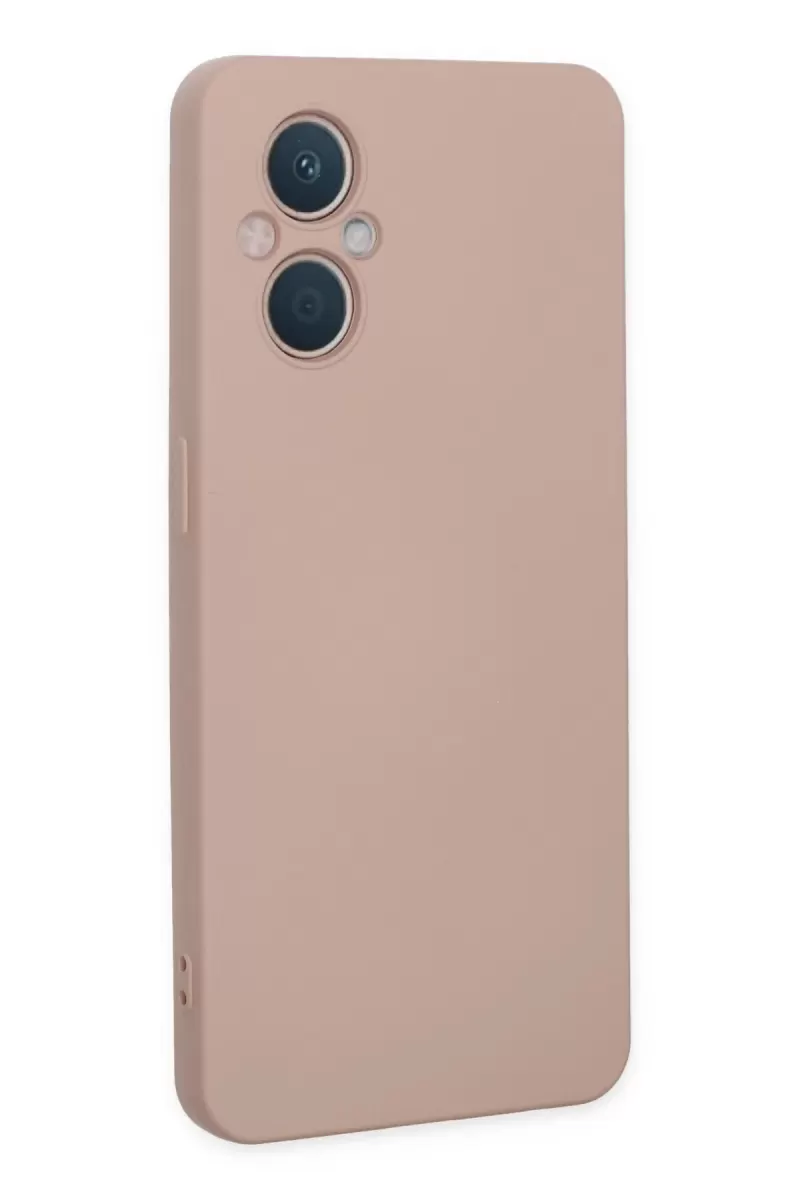 Newface Oppo Reno 7 Lite Kılıf Nano içi Kadife Silikon - Pudra
