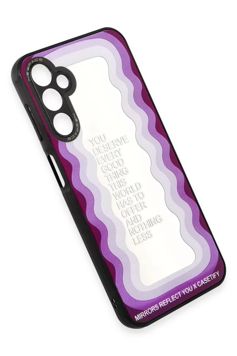 Newface Samsung Galaxy A04S Kılıf Mirror Desenli Kapak - Mirror - 5