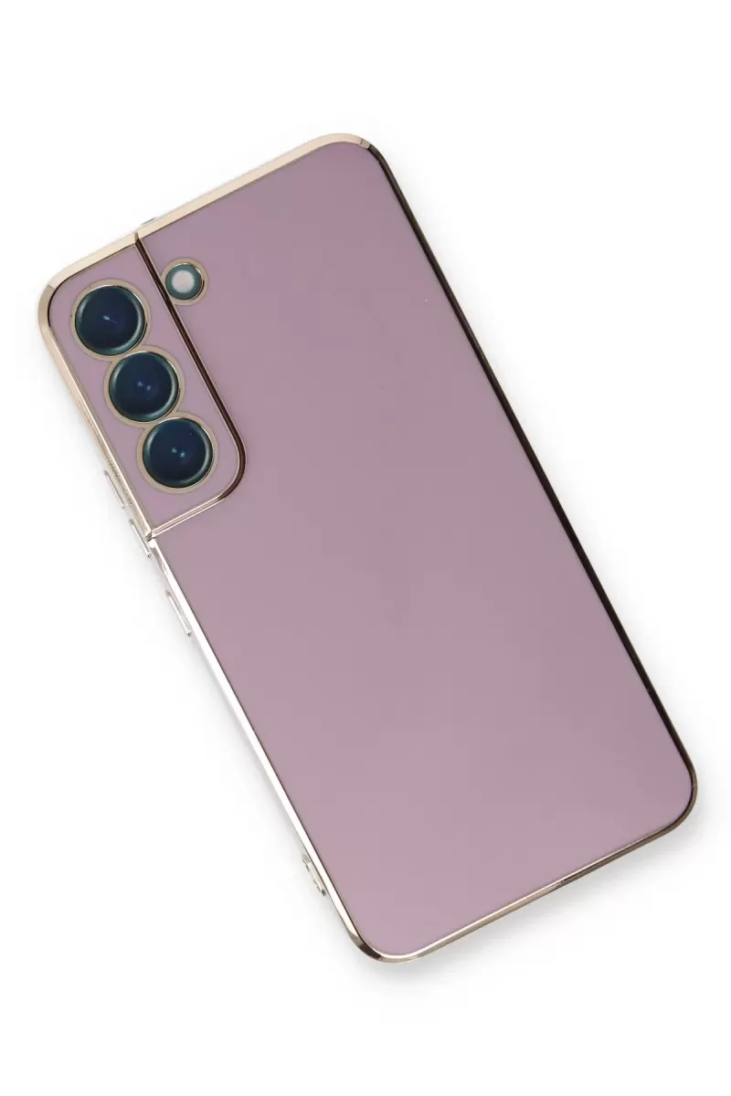 Newface Samsung Galaxy S22 Plus Kılıf Volet Silikon - Mor