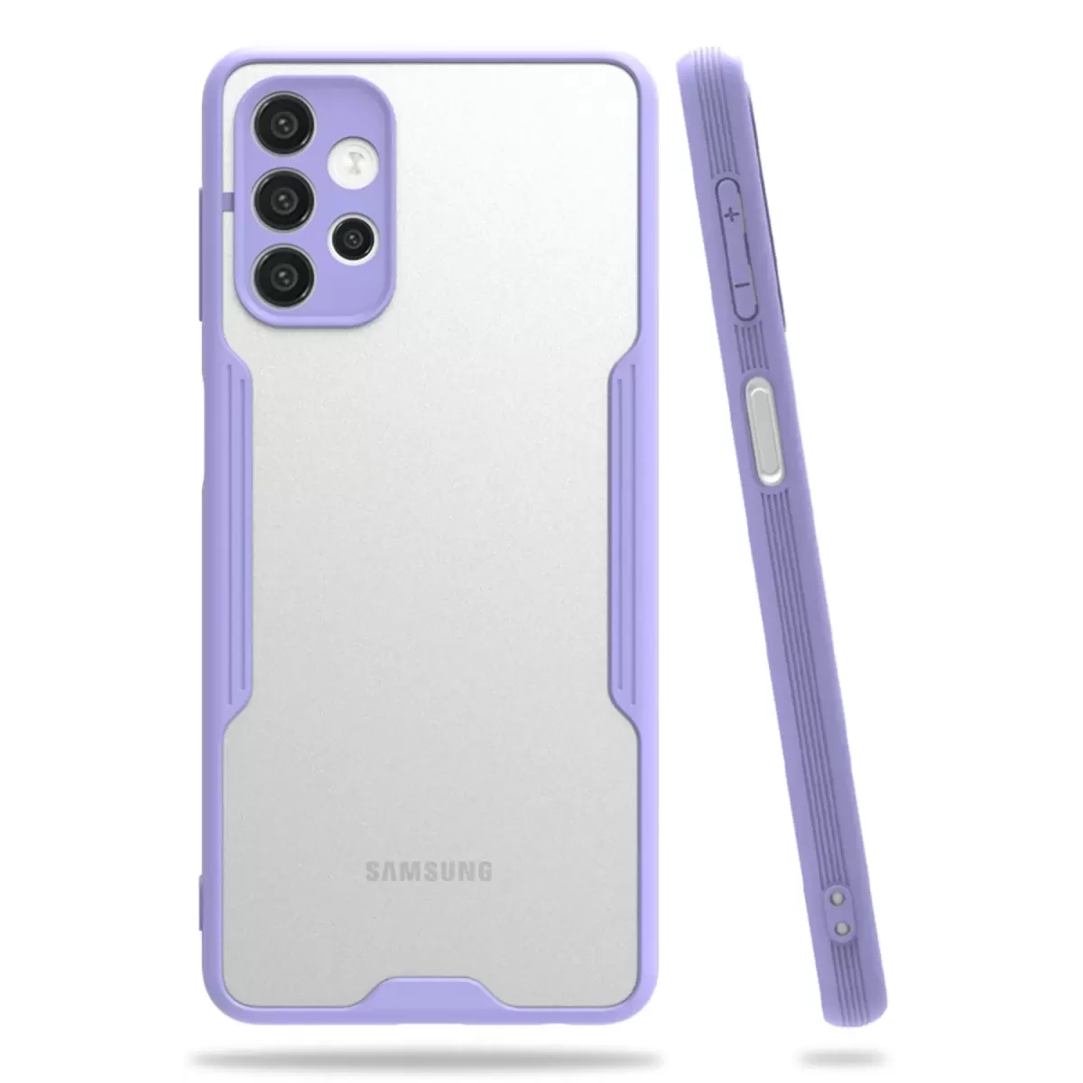 Newface Samsung Galaxy A52 Kılıf Platin Silikon - Lila