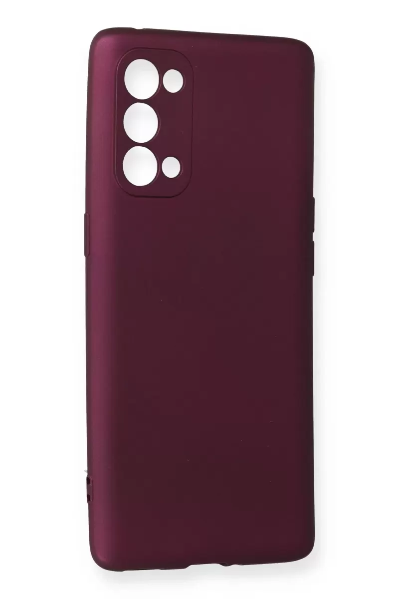 Newface Oppo Reno 5 Pro Kılıf First Silikon - Mürdüm